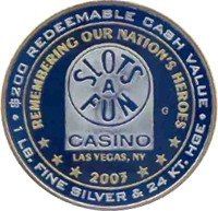 -200 Slots A Fun   Casino, Flag, Banner 2003 rev.